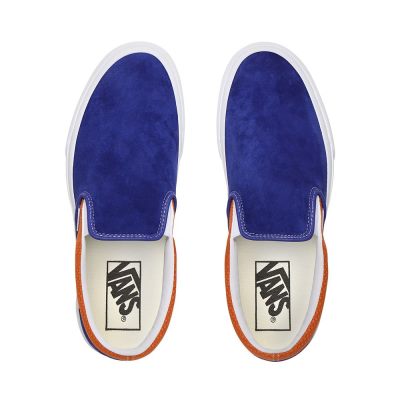 Vans P&C Classic Slip-On - Erkek Slip-On Ayakkabı (Kraliyet Mavisi Kayısı Rengi)